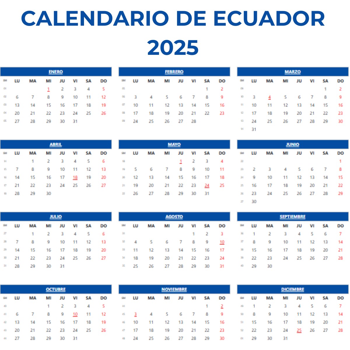 (c) Calendarioecuador.net